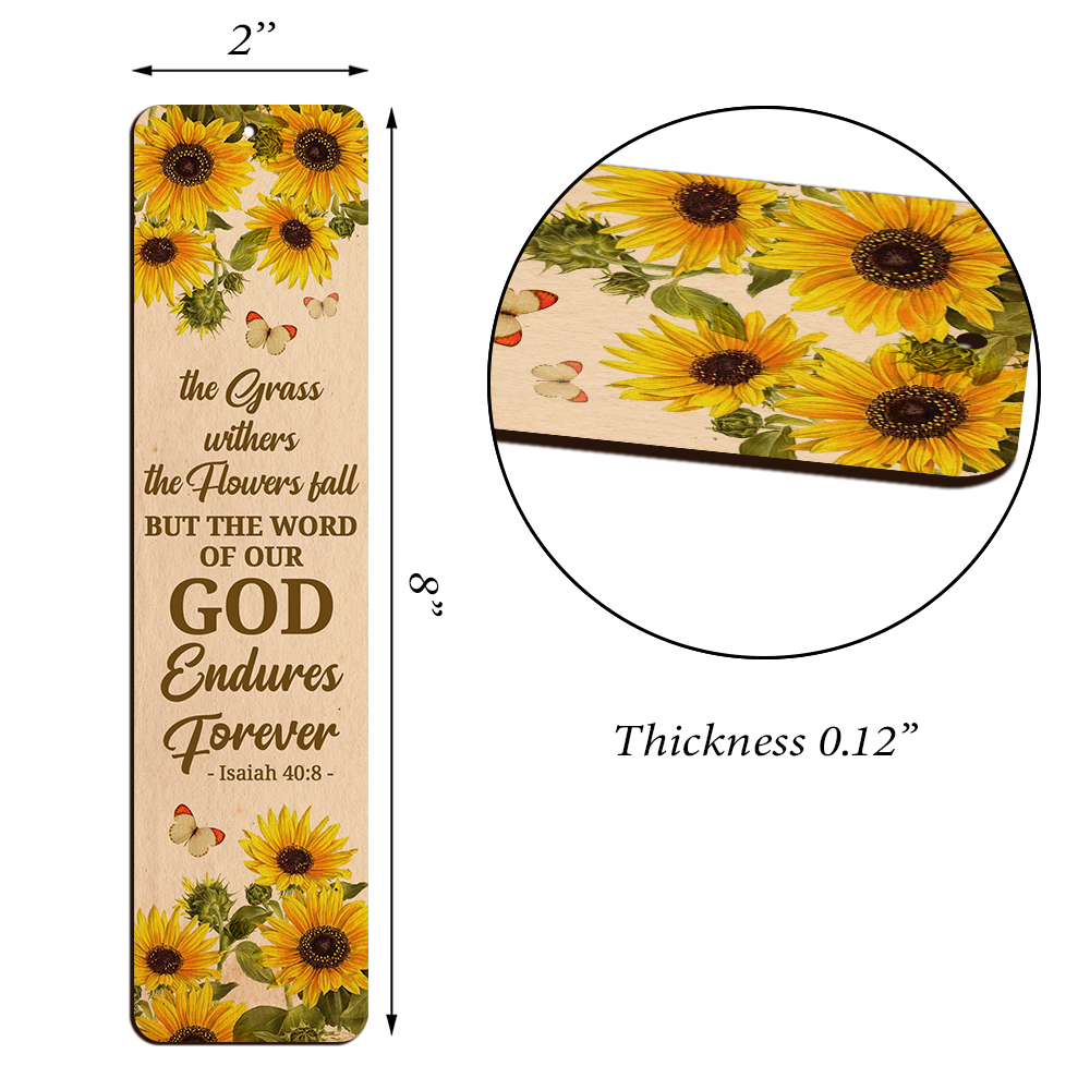 Adorable Personalized Wooden Bookmarks - The Word Of Our God Endures Forever MH18