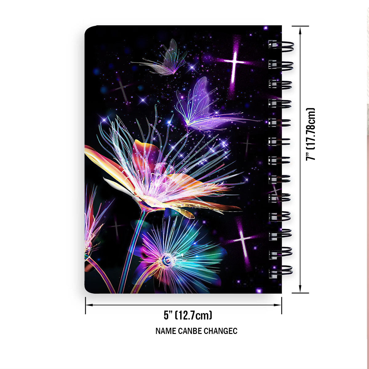 Jesuspirit Spiral Journal | Love Is Patient | 1 Corinthians 13 | Inspirational Gifts For Christians | Cross And Dandelion SJHN650