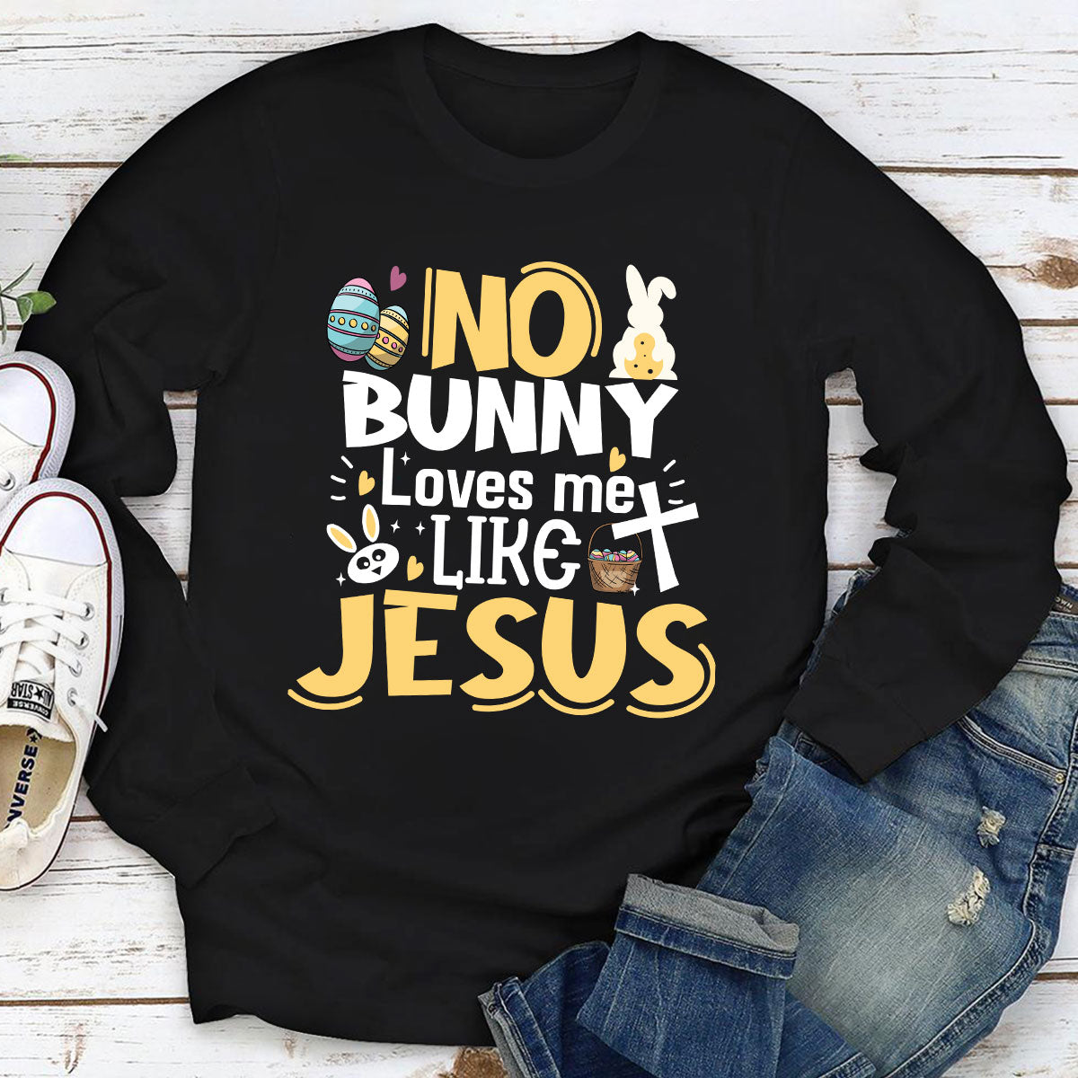Loves Me Like Jesus - Classic Unisex Long Sleeve NUM387