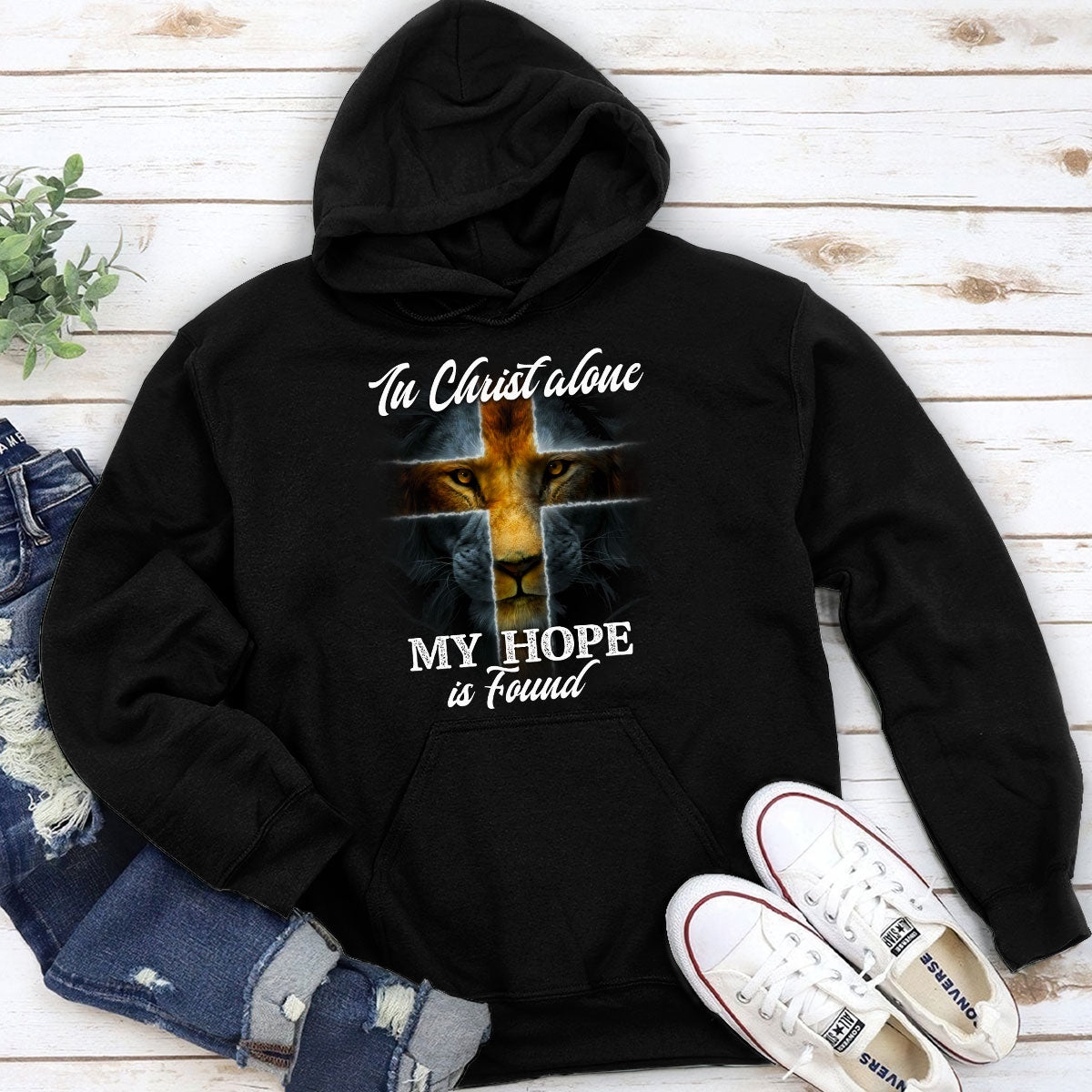 Classic Christian Unisex Hoodie - In Christ Alone, My Hope Is Found HAP08