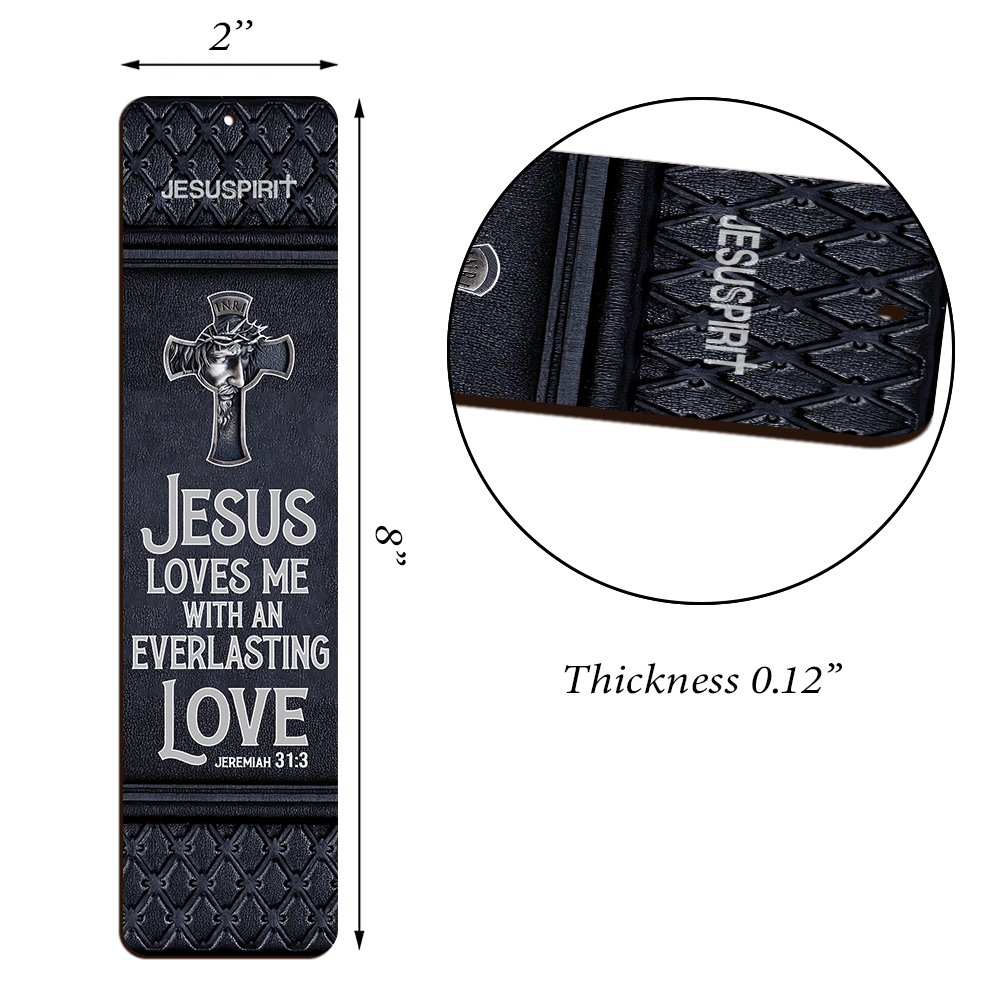 Personalized Wooden Bookmarks - Jesus Loves Me With An Everlasting Love BM21