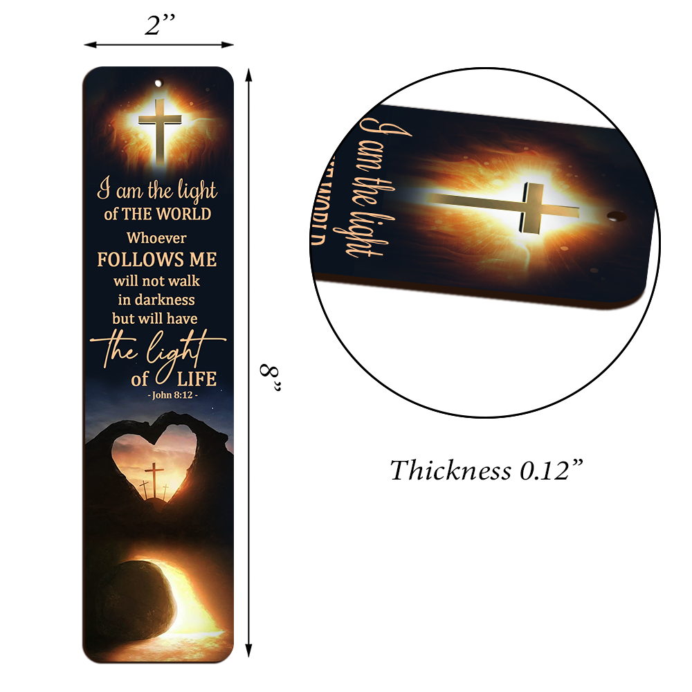 I Am The Light Of The World - Awesome Personalized Wooden Bookmarks MH19