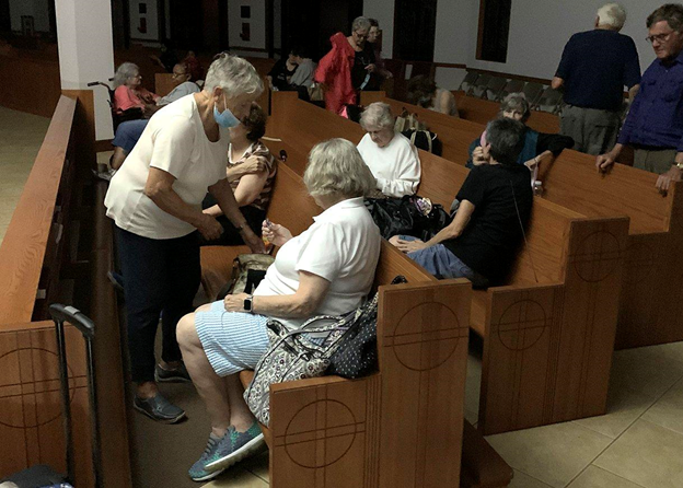 Catholic church in New Orleans is emergency shelter during Hurricane Ida