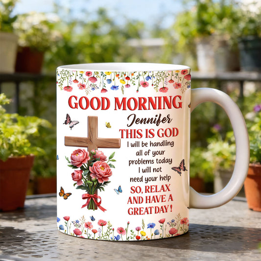 Good Morning This Is God | Personalized Ceramic Coffee Mug