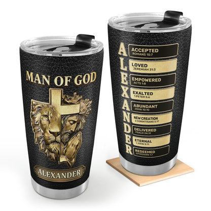 Man Of God | Personalized Stainless Steel Tumbler