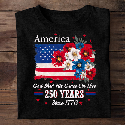 God Shed His Grace On Thee | Personalized 2D Unisex T-shirt