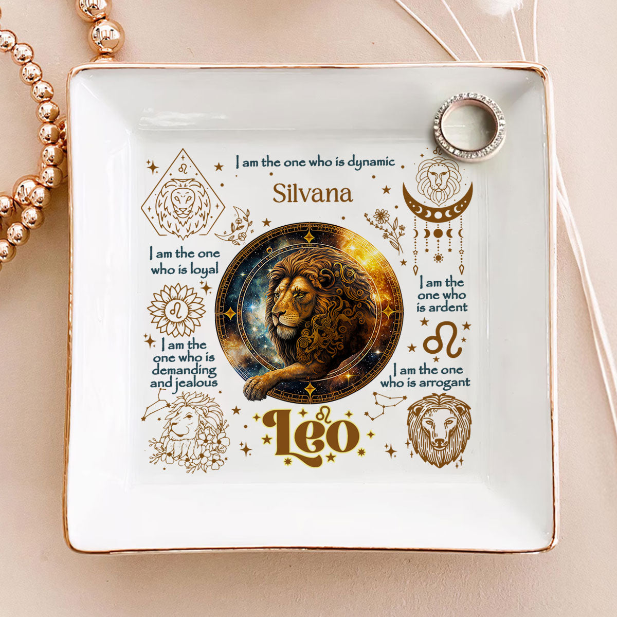 12 Zodiac Signs | Personalized Jewelry Dish JSJDPH1866M