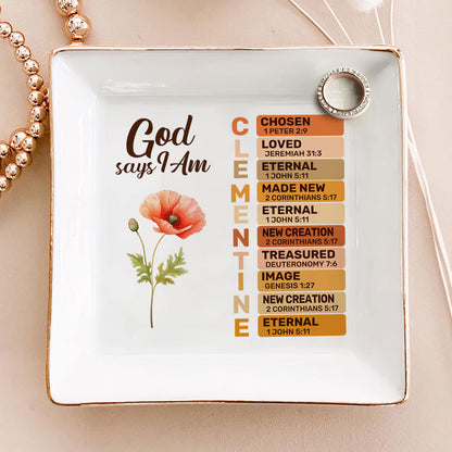 What God Says About You | Personalized Jewelry Dish JSJDPH1986D