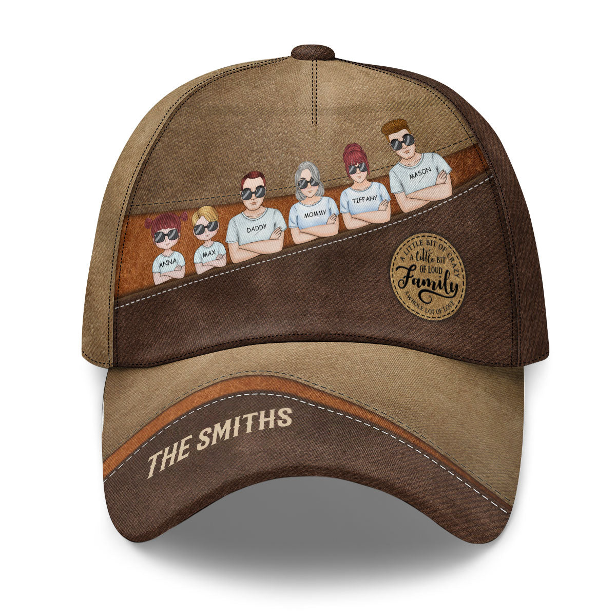 Family A Little Bit Crazy - Personalized Classic Cap JSCCLN42