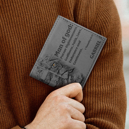 Man Of God | Personalized Folded Wallet For Men JSLFWPN2769M