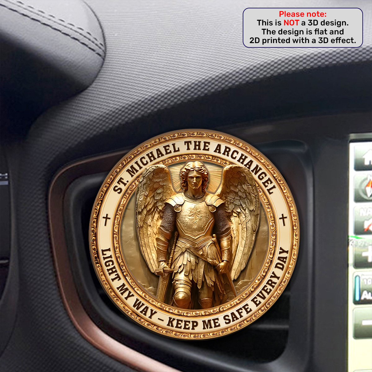 Archangel Michael Heaven’s Guardian |  Car Visor Clip