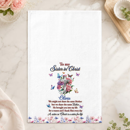 To My Sister In Christ | Personalized Kitchen Towel