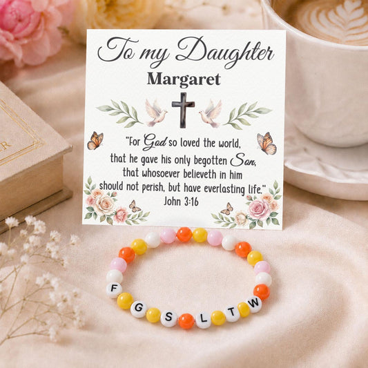 Armed With Scripture | Personalized Bead Bracelet With Gift Box & Card