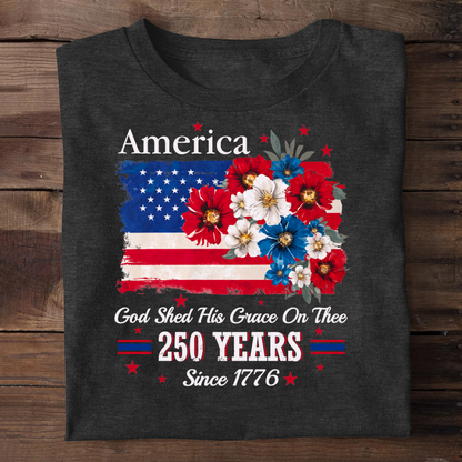 God Shed His Grace On Thee | Personalized 2D Unisex T-shirt