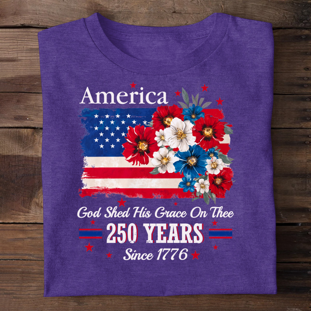 God Shed His Grace On Thee | Personalized 2D Unisex T-shirt