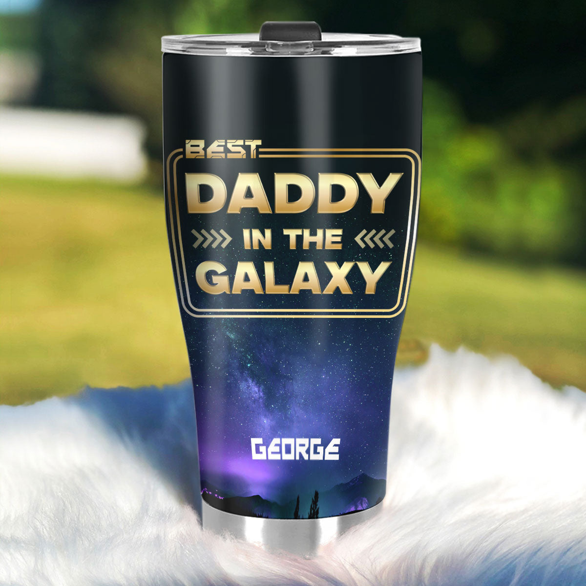 Best Dad In The Galaxy - Personalized Stainless Steel Tumbler SSTHA03