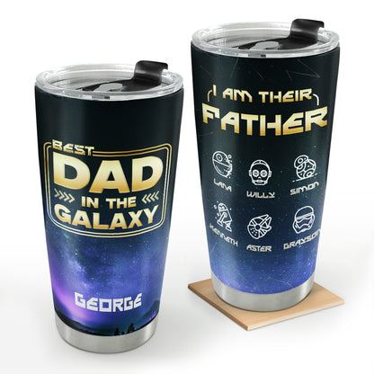 Best Dad In The Galaxy - Personalized Stainless Steel Tumbler SSTHA03