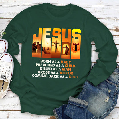 Jesus Preached As A Child - Awesome Christian Unisex Long Sleeve HIM255