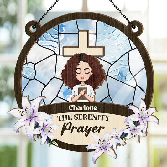 The Serenity Prayer | Personalized Window Hanging Suncatcher JSWHSCPTN1494M