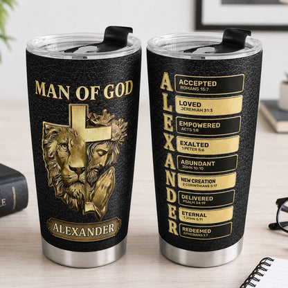 Man Of God | Personalized Stainless Steel Tumbler