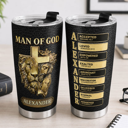 Man Of God | Personalized Stainless Steel Tumbler