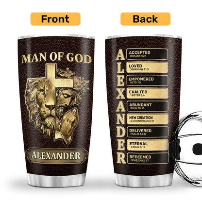 Man Of God | Personalized Stainless Steel Tumbler