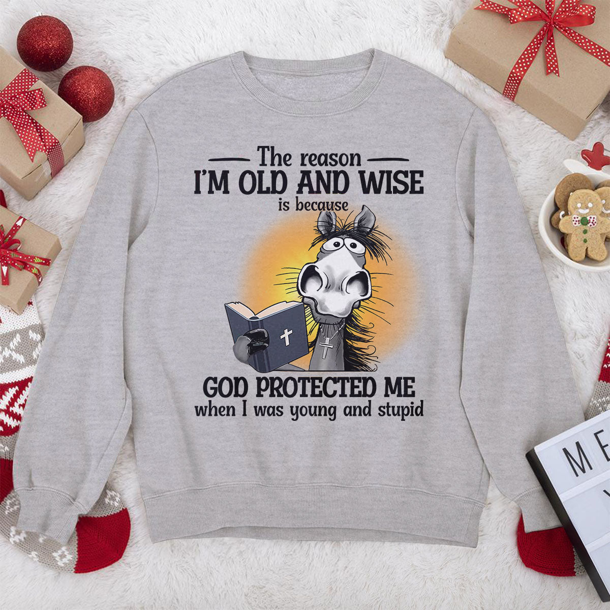 Awesome Christian Unisex Sweatshirt - God protected me 2DUSNAHN1001A