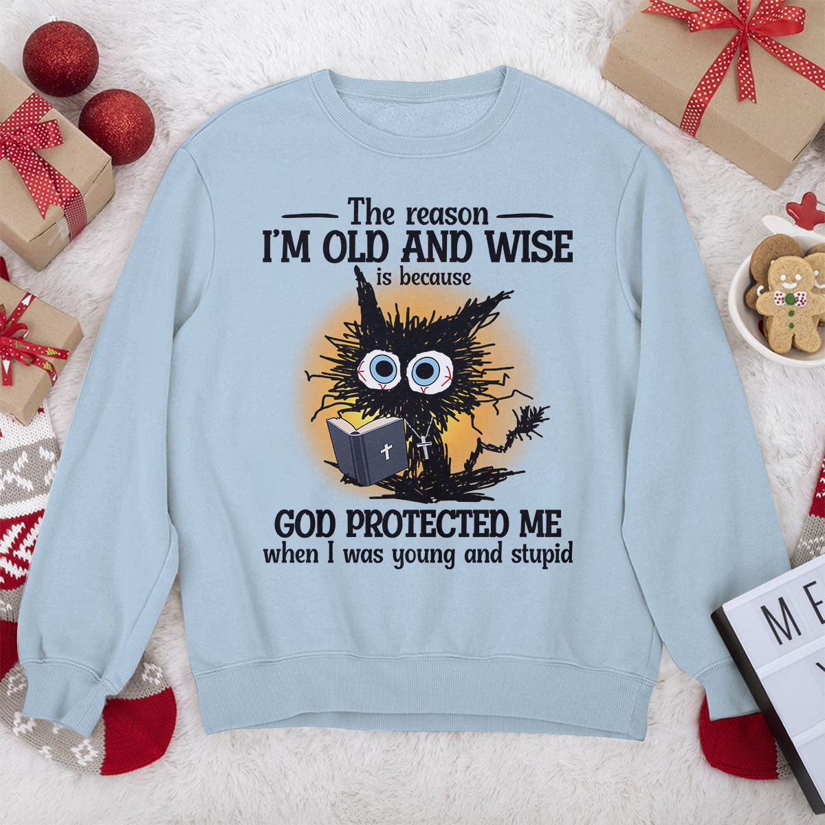 Awesome Christian Unisex Sweatshirt - God protected me 2DUSNAHN1001B