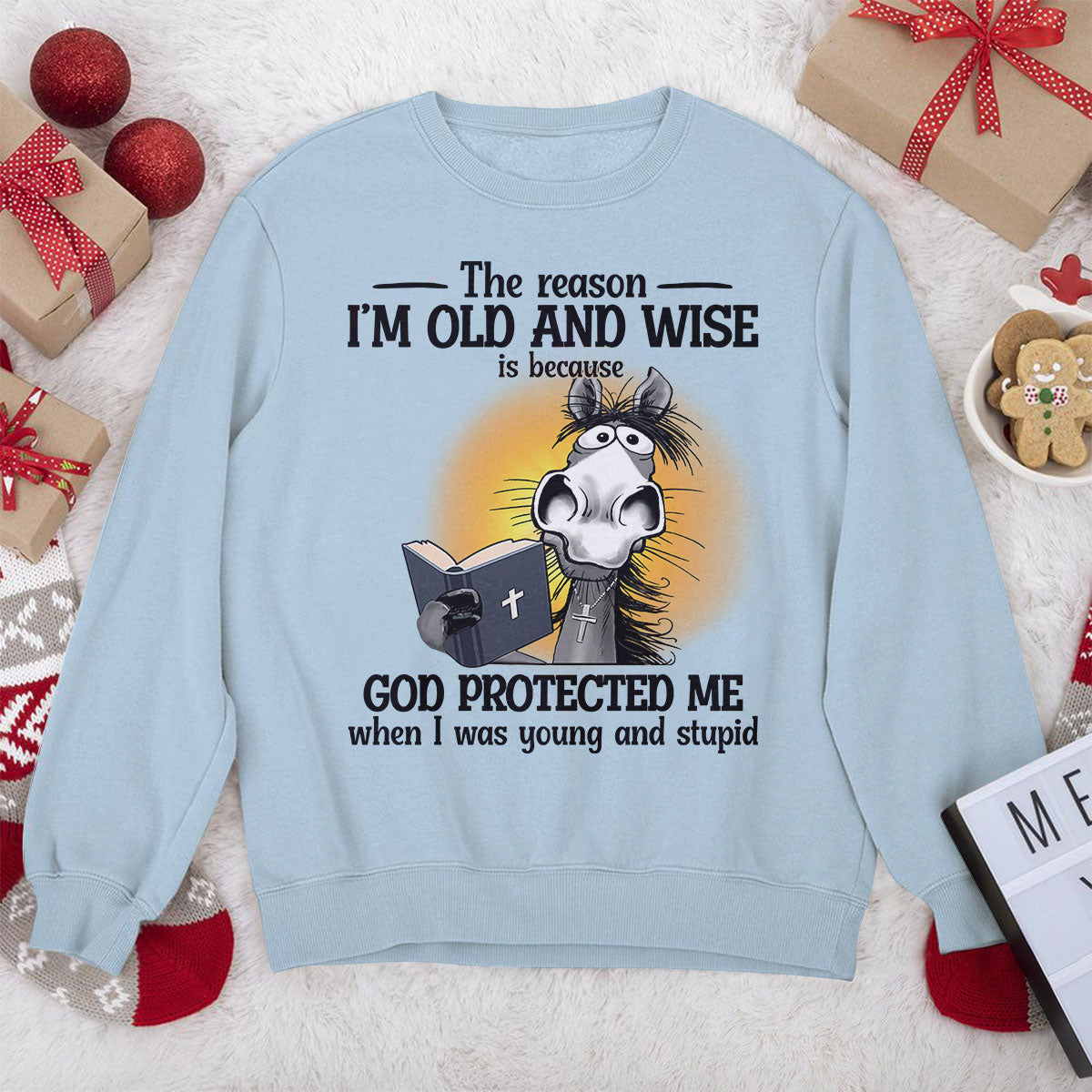 Awesome Christian Unisex Sweatshirt - God protected me 2DUSNAHN1001A