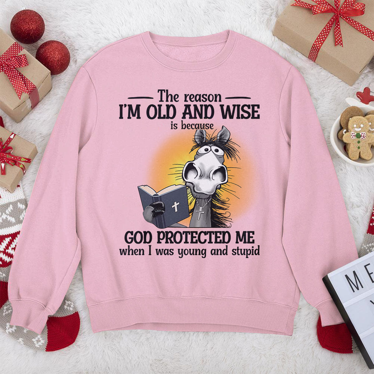 Awesome Christian Unisex Sweatshirt - God protected me 2DUSNAHN1001A