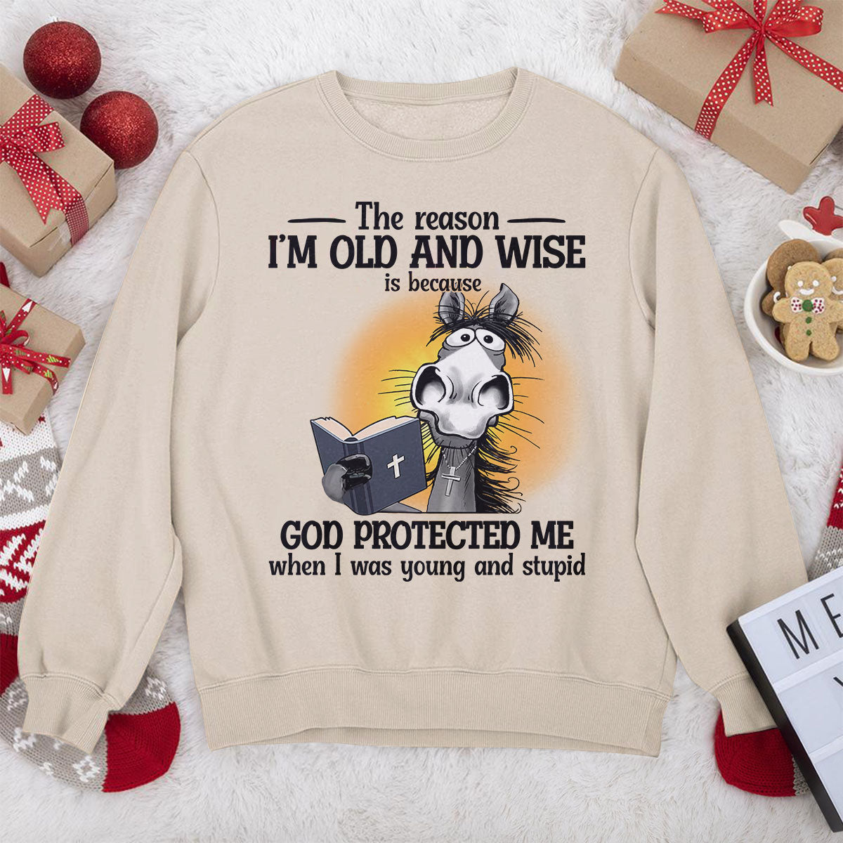 Awesome Christian Unisex Sweatshirt - God protected me 2DUSNAHN1001A