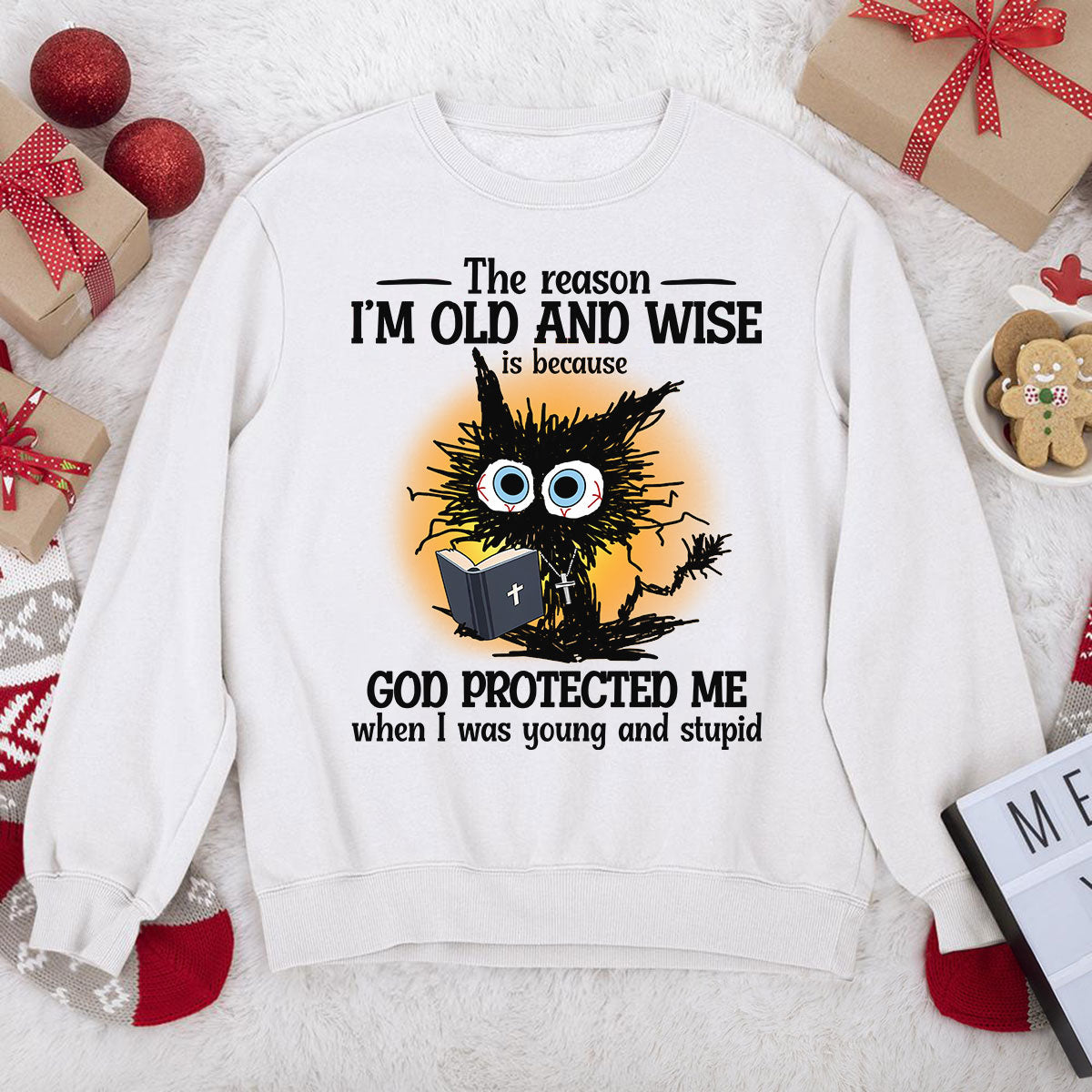 Awesome Christian Unisex Sweatshirt - God protected me 2DUSNAHN1001B