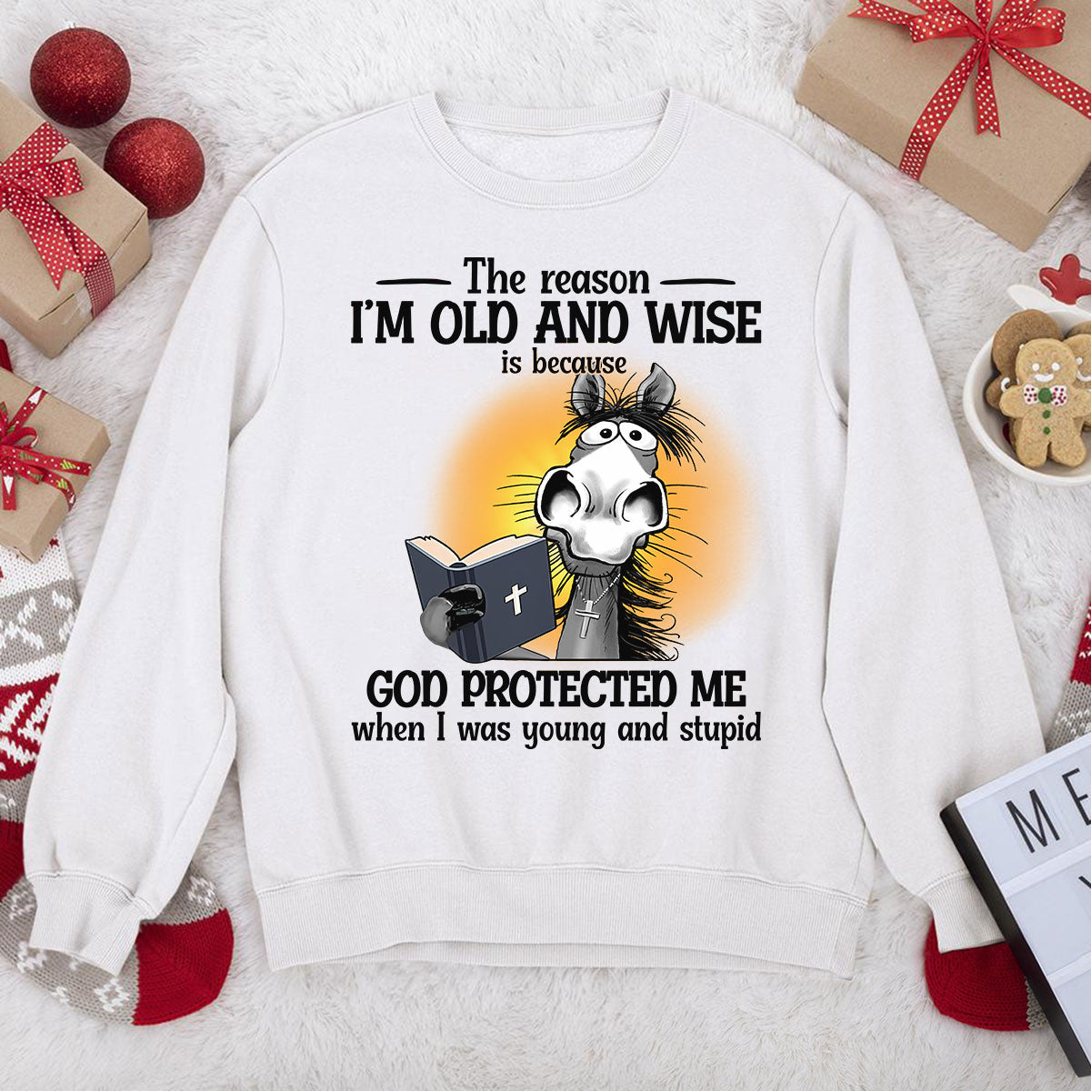 Awesome Christian Unisex Sweatshirt - God protected me 2DUSNAHN1001A