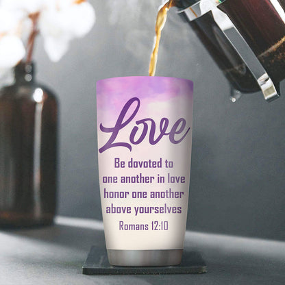 Faith Hope Love | Unique Personalized Stainless Steel Tumbler 20oz