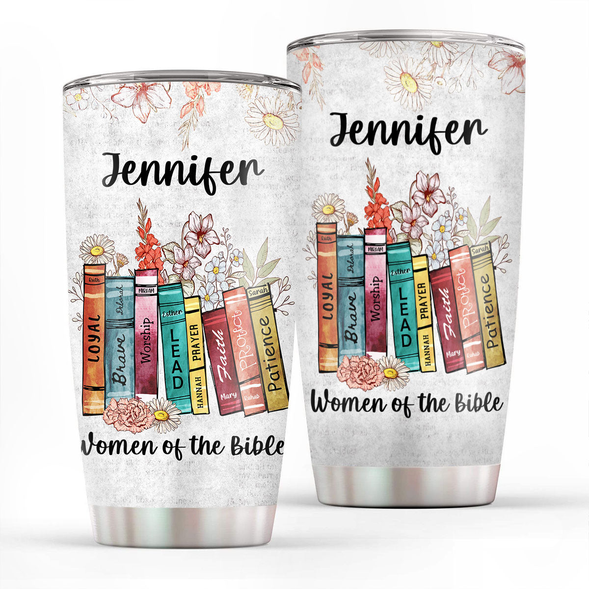 Jesuspirit | Christian Faith Gifts | Stainless Steel Tumbler | Women Of The Bible SSTNAHN1004A