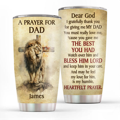 Jesuspirit | A Prayer For Family | Personalized Stainless Steel Tumbler 20oz | Inspirational Gift For Christian Family SSTHN697C