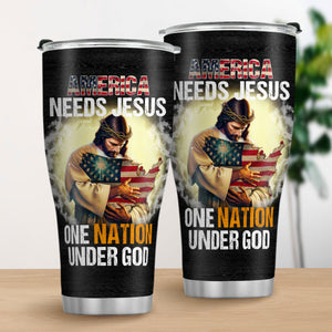 Jesuspirit | Christian Faith Gifts | Stainless Steel Tumbler | One Nation Under God SSTNAHN1007B
