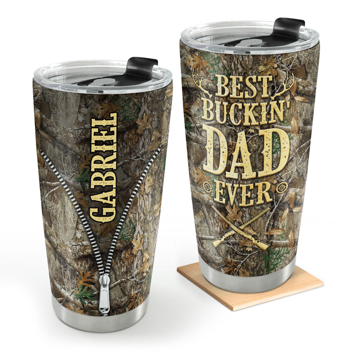 Best Buckin' Dad Ever | Personalized Stainless Steel Tumbler SSTN16