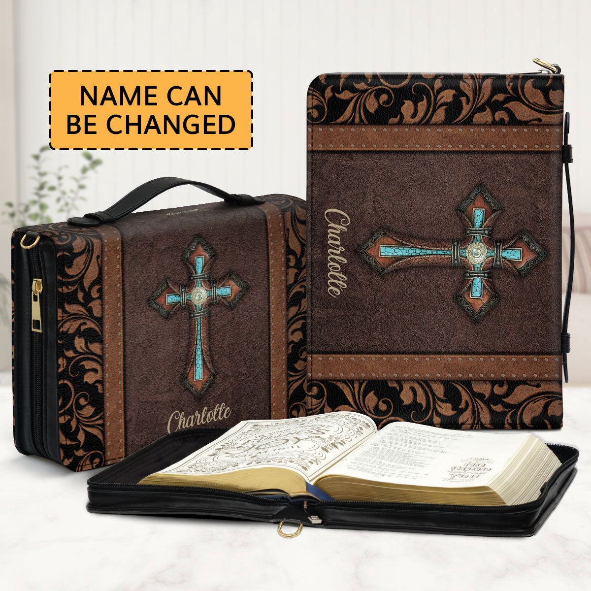 Beautiful Personalized Bible Cover AHN228