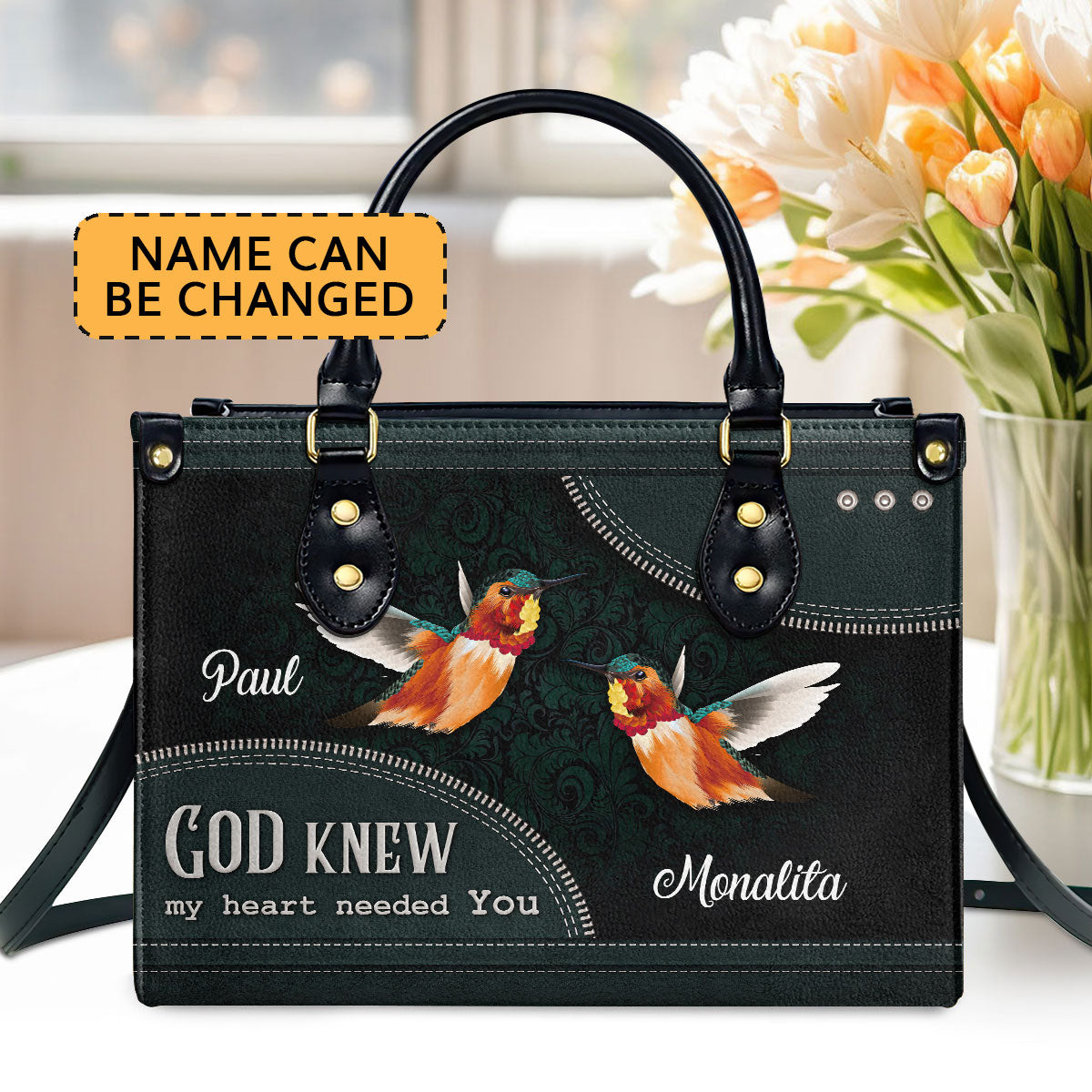 Jesuspirit Bible Bag Leather | Women Christian Gift | Zippered Personalized Purse with Handle| Christian Gift, Religious Gift, Christmas Gift