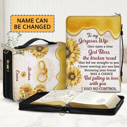 To My Gorgeous Wife - Lovely Personalized Bible Cover AHN244