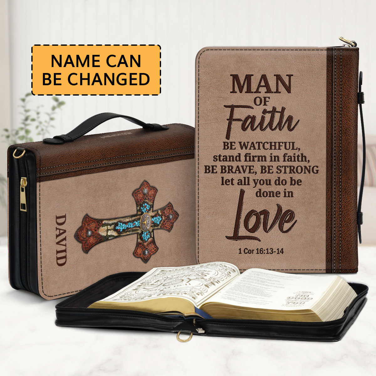 Man Of Faith - Unique Personalized Bible Cover BC01