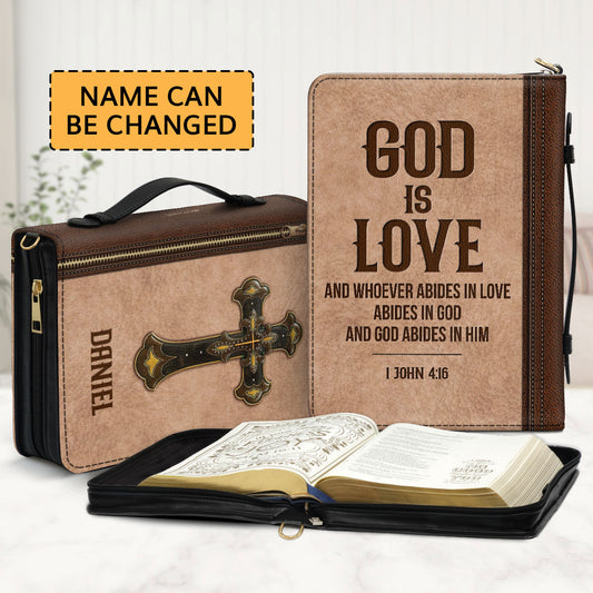 God Is Love - Meaningful Personalized Bible Cover BC10