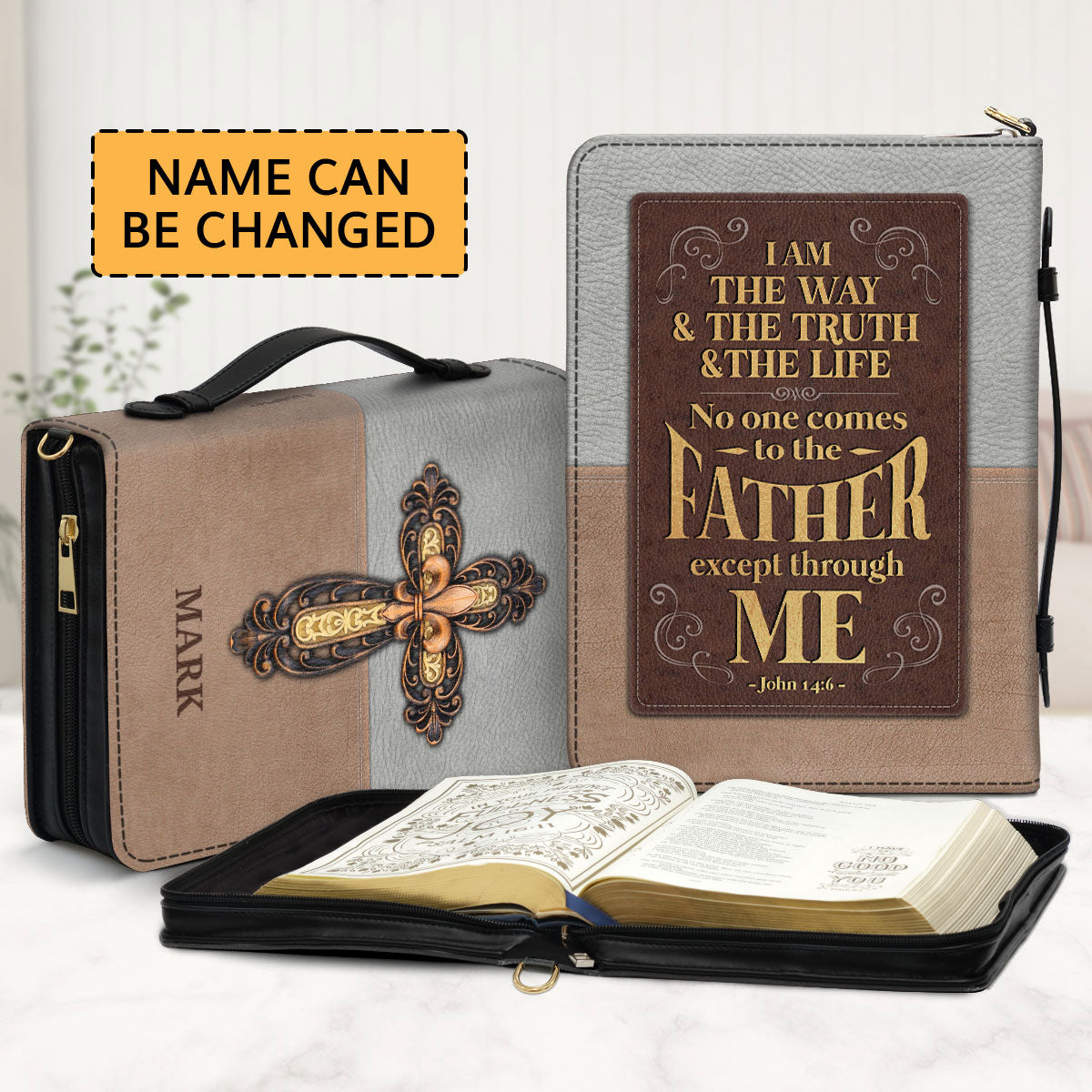 Awesome Personalized Bible Cover - I am The Way, The Truth And The Life BC17