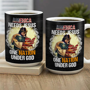 One Nation Under God - Awesome White Ceramic Mug CCMNAHN1007B