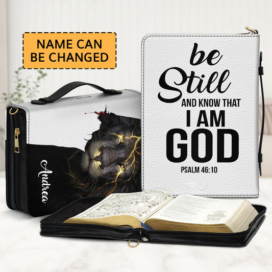 Special Personalized Bible Cover - Be Still And Know That I Am God H03