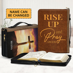 Rise Up And Pray - Unique Personalized Bible Cover H10