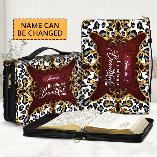 Awesome Personalized Bible Cover - He Calls Me Beautiful One HIHN271