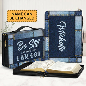 Be Still And Know That I Am God - Awesome Personalized Bible Cover HN06