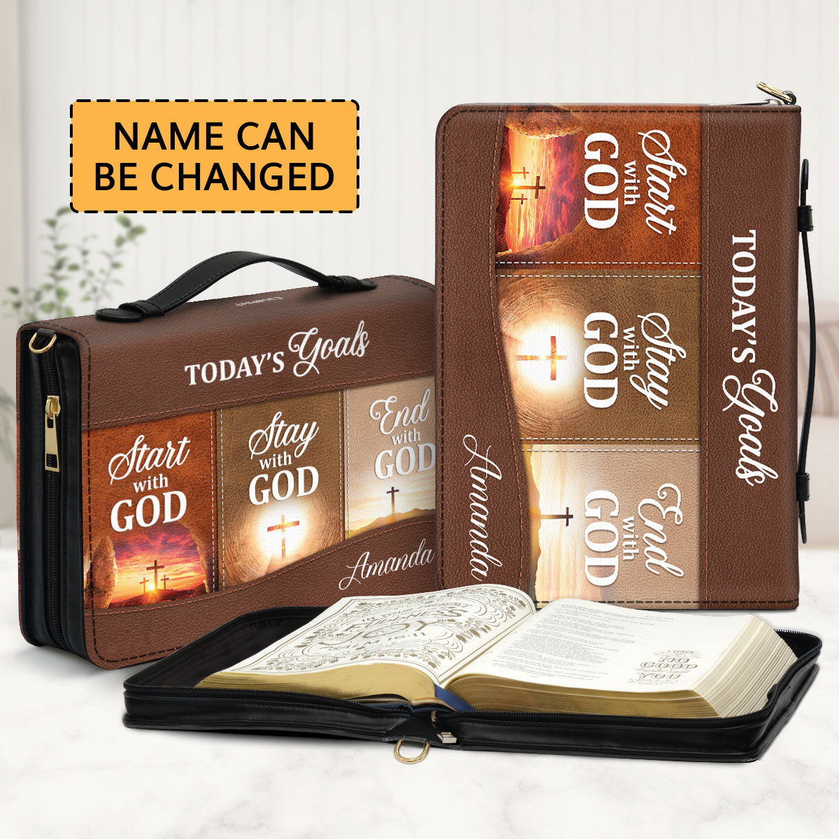 Today's Goals - Awesome Personalized Bible Cover NUH272